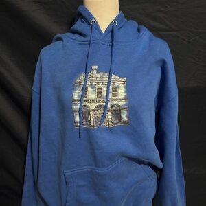 Blue Graphic Hoodie